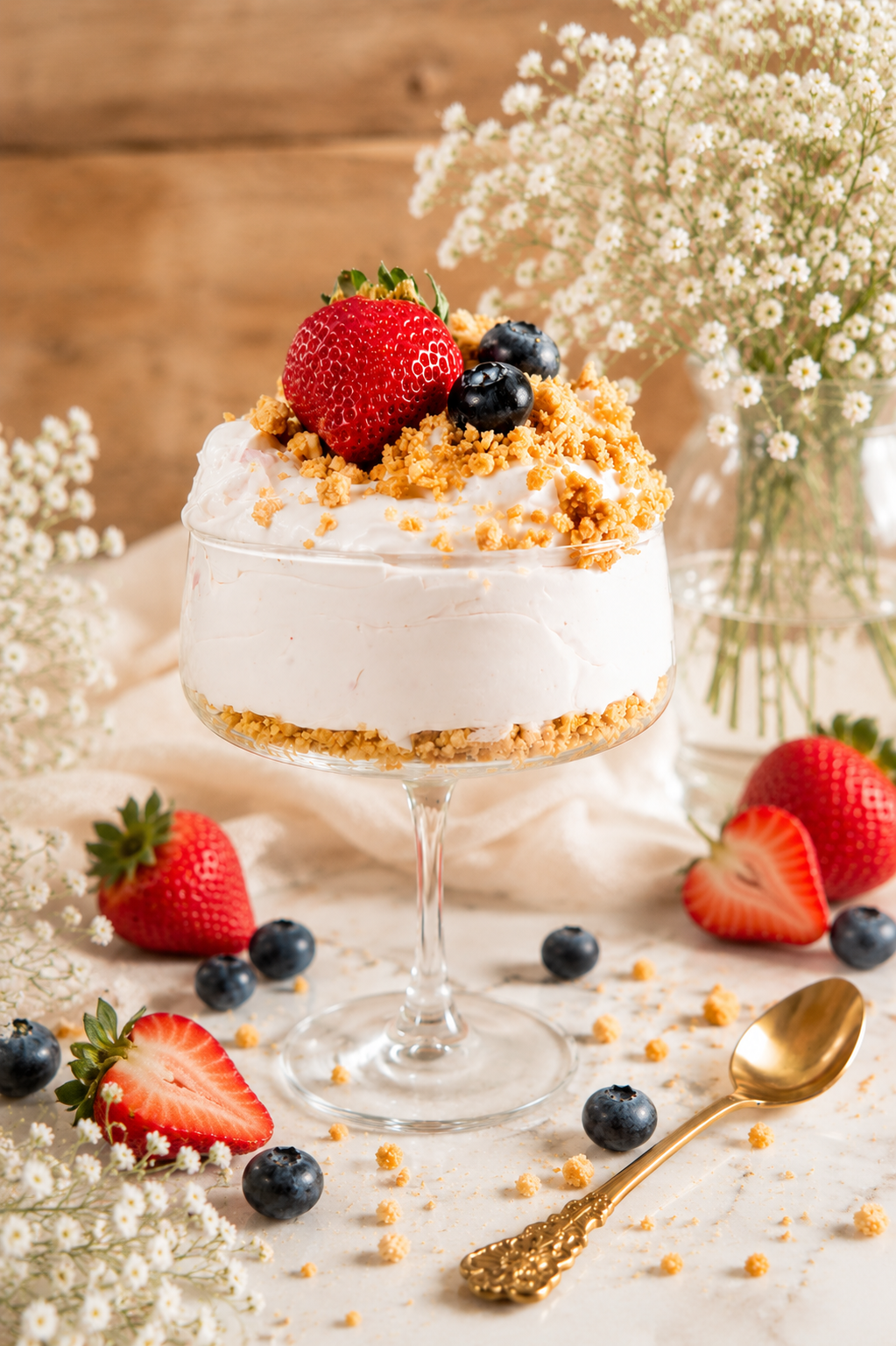 No-Bake Berry Cheesecake Parfaits