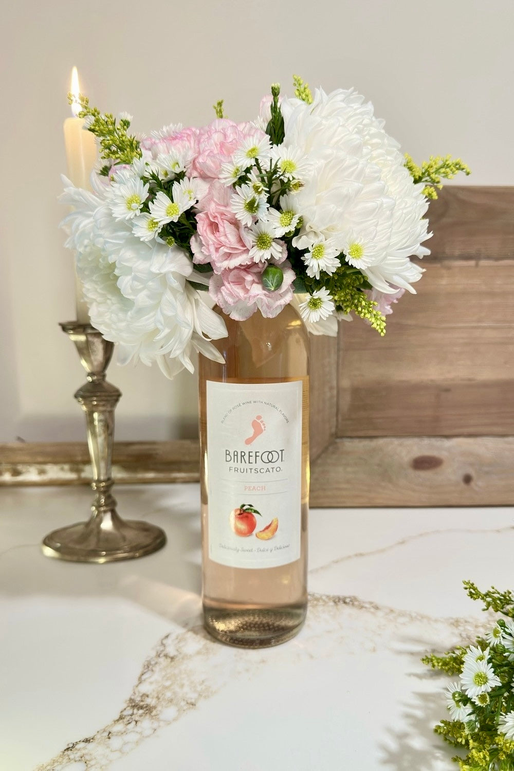 Floral Wine Bottle DIY: The Prettiest Mother’s Day Gift