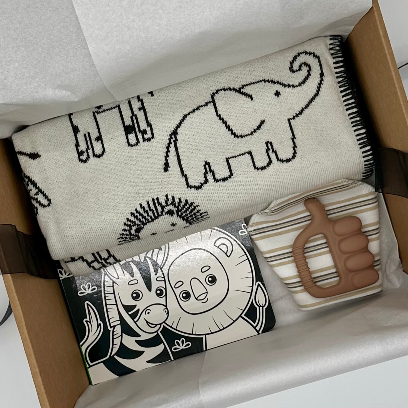 Born to Be Wild Luxury Baby Gift Box | Gender Neutral New Baby Gift