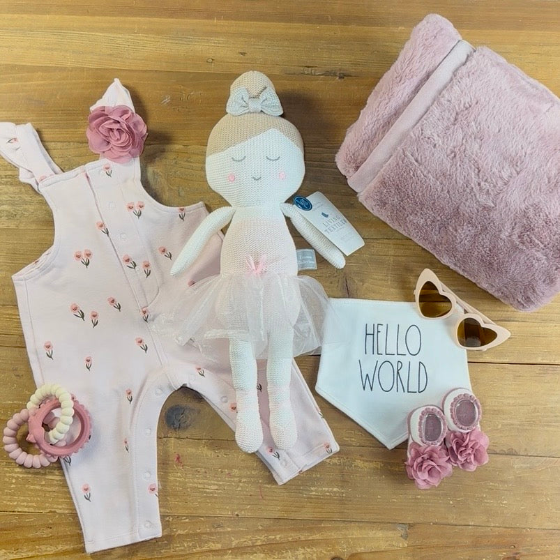 Pretty in Pink Luxury Baby Girl Gift Box | Blush Newborn Gift Set | Baby Shower Gift | Premium Baby Gift