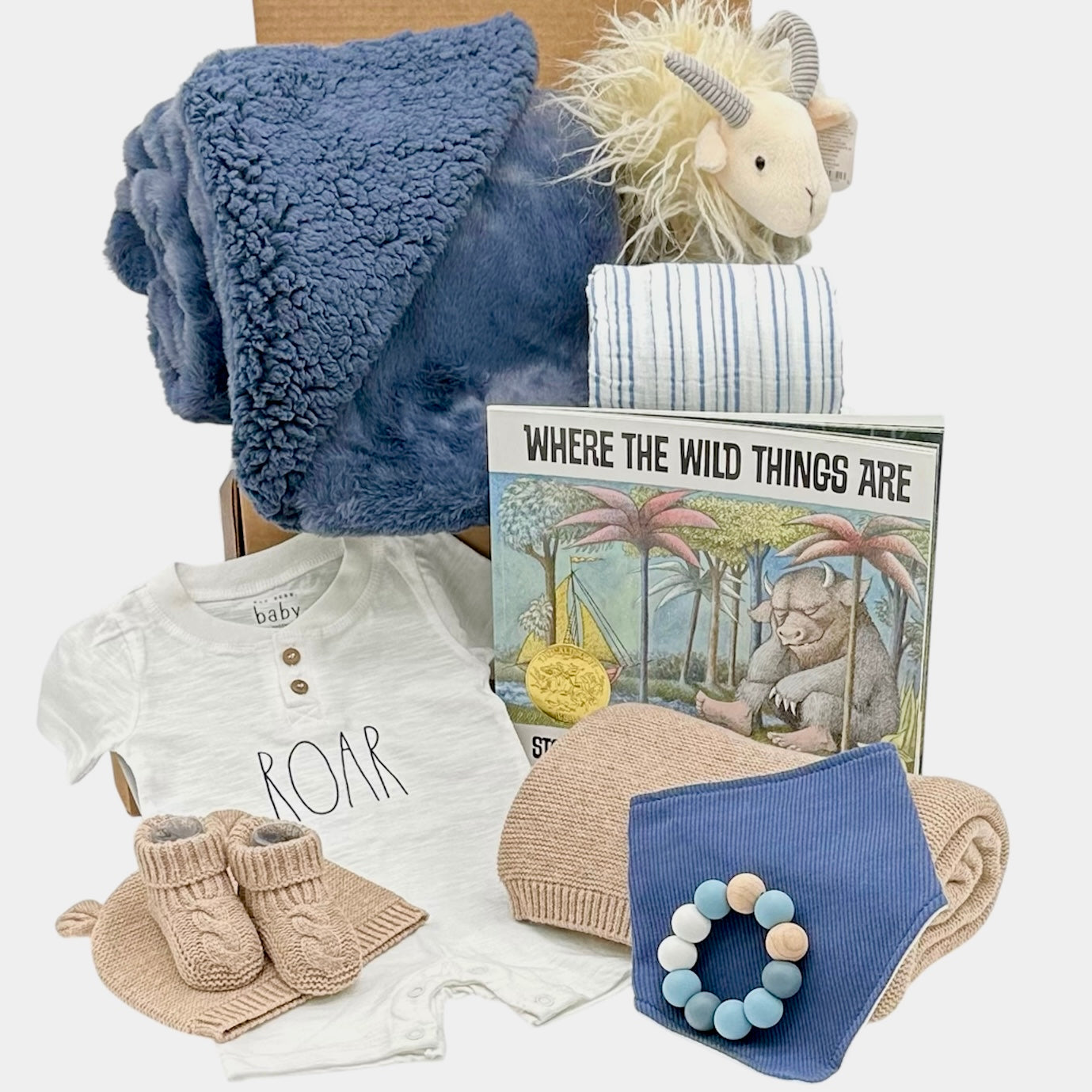 Wild at Heart Luxury Baby Gift Box | Gender Neutral New Baby Gift