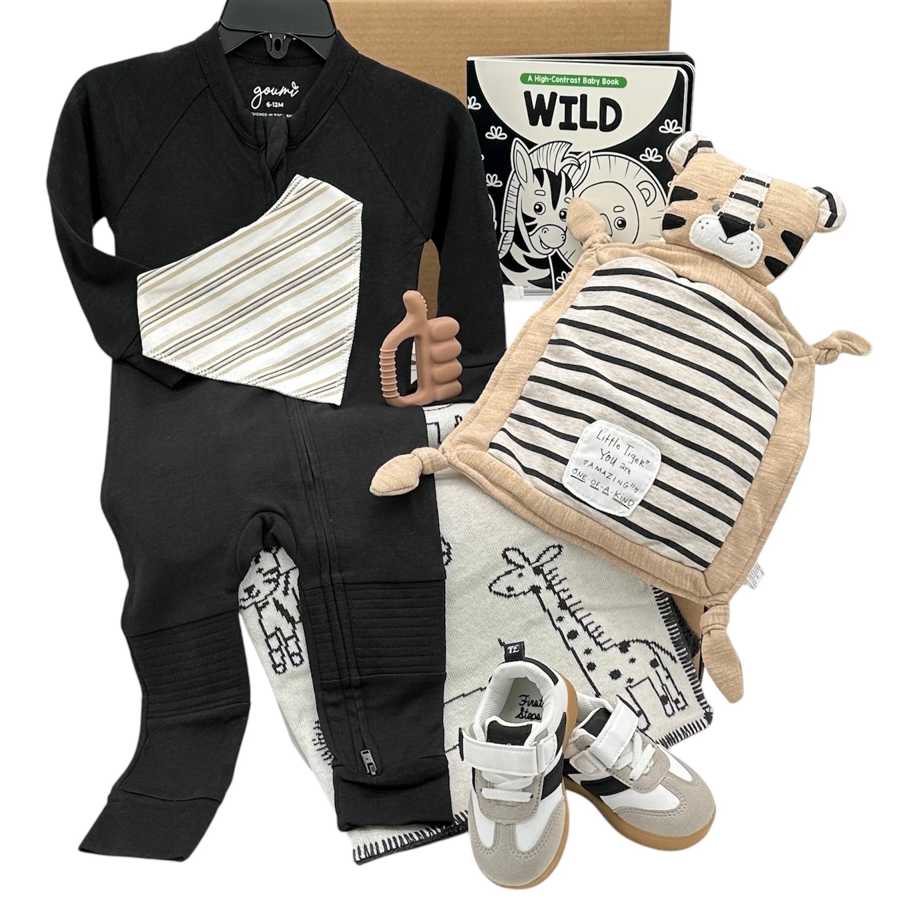 Born to Be Wild Luxury Baby Gift Box | Gender Neutral New Baby Gift