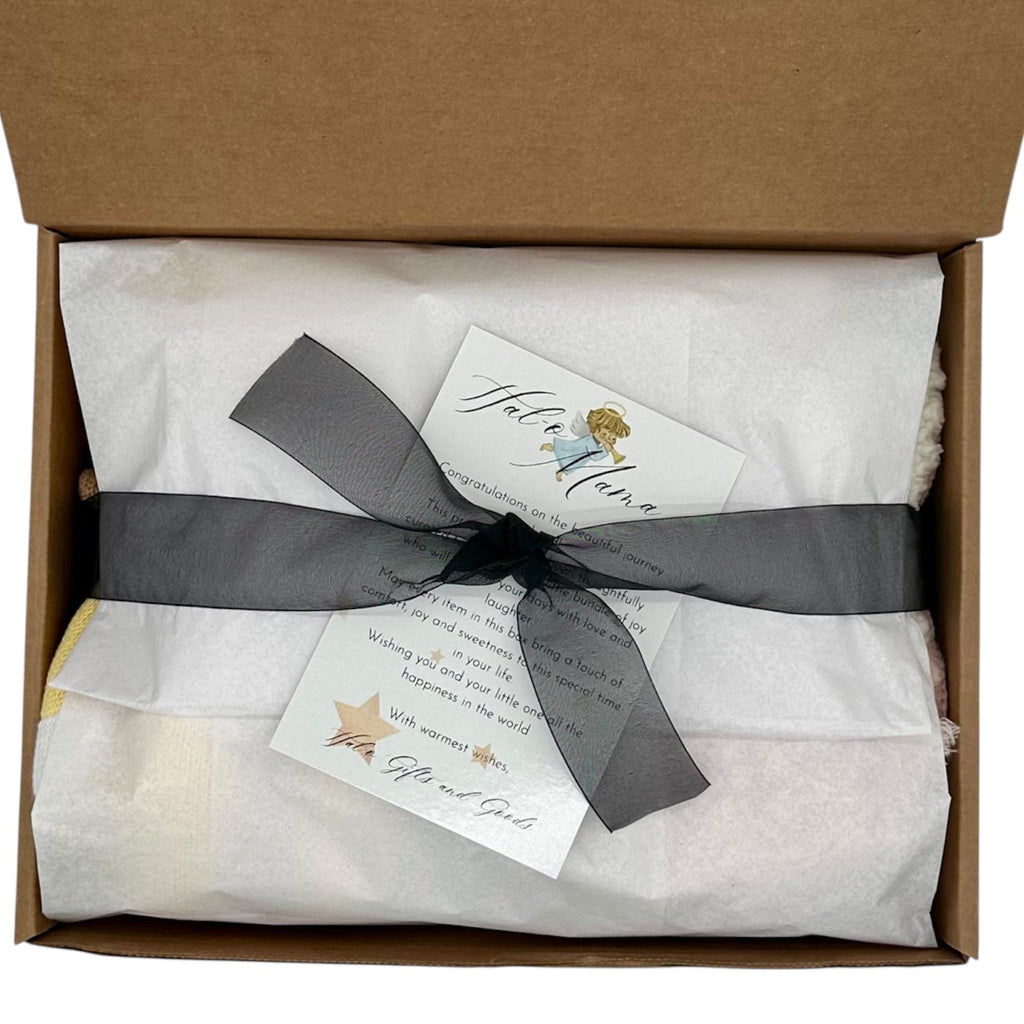 Little Love Bug Luxury Baby Girl Gift Box | Blush Newborn Gift Set | Baby Shower Gift | Modern Baby Girl Gift
