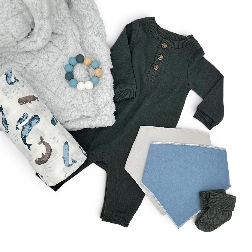 Whale Hello Baby Gift Box | Baby Boy & Gender Neutral Newborn Gift